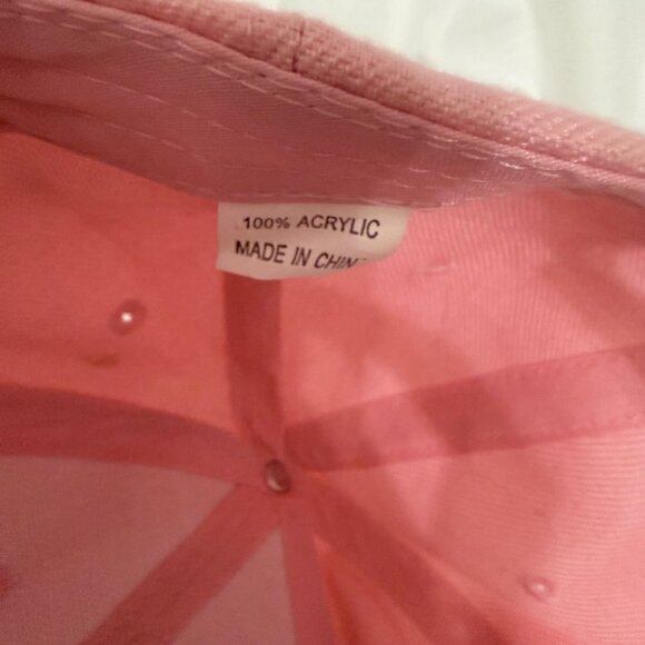 Pink New York Princess Baseball Cap Adjustable Velcro Strap Crown Design - Picture 5 of 5